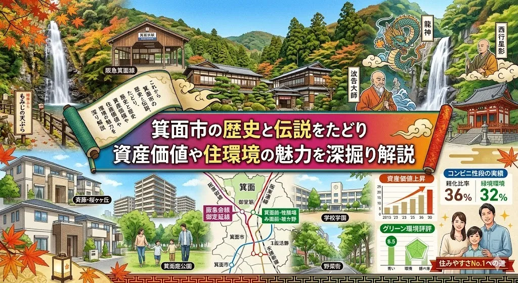 箕面市の歴史と伝説をたどり資産価値や住環境の魅力を深掘り解説